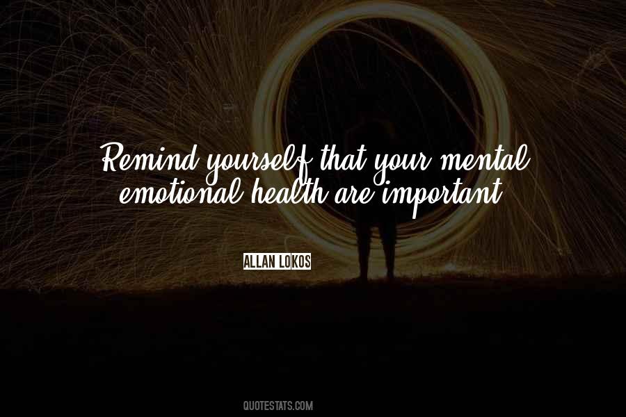 Quotes About Emotional Health #1084897