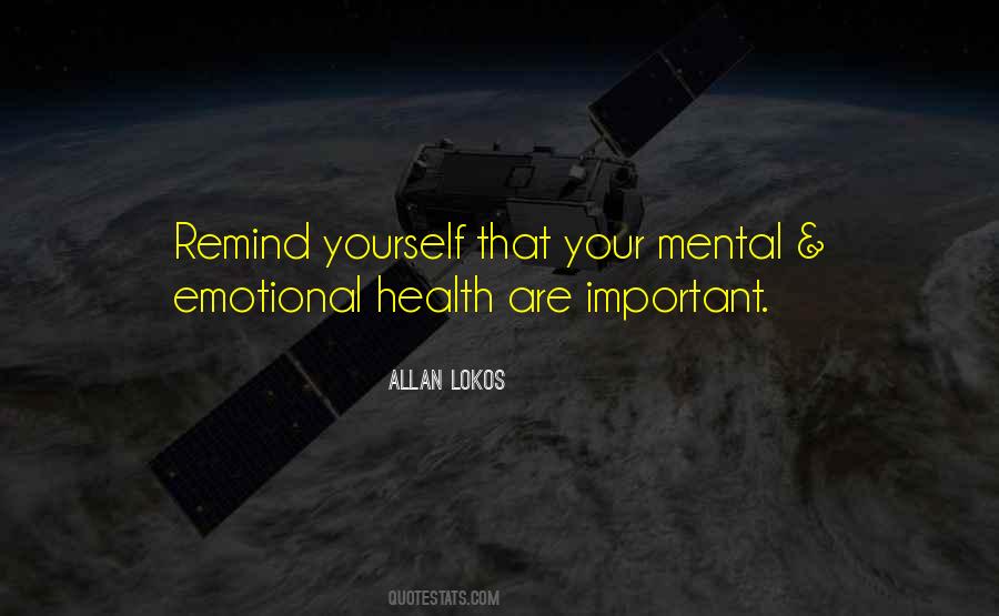 Quotes About Emotional Health #1670278