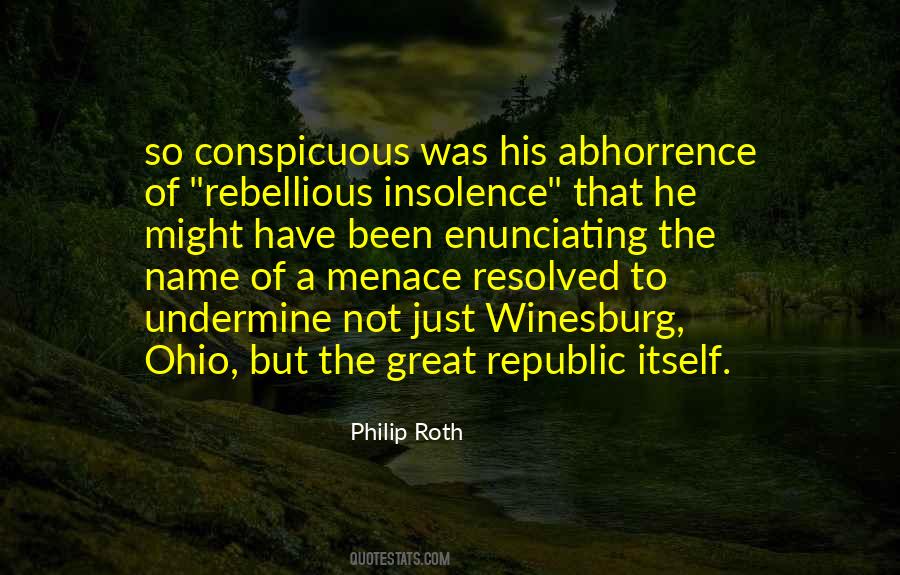 Quotes About Menace #44280 Quotes About Menace #44280