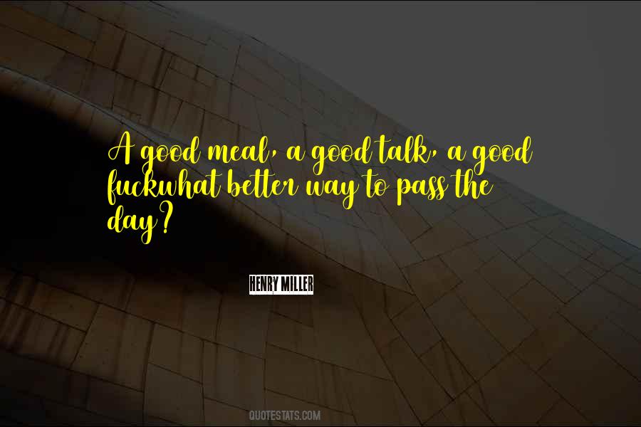 Quotes About A Good Meal #866378