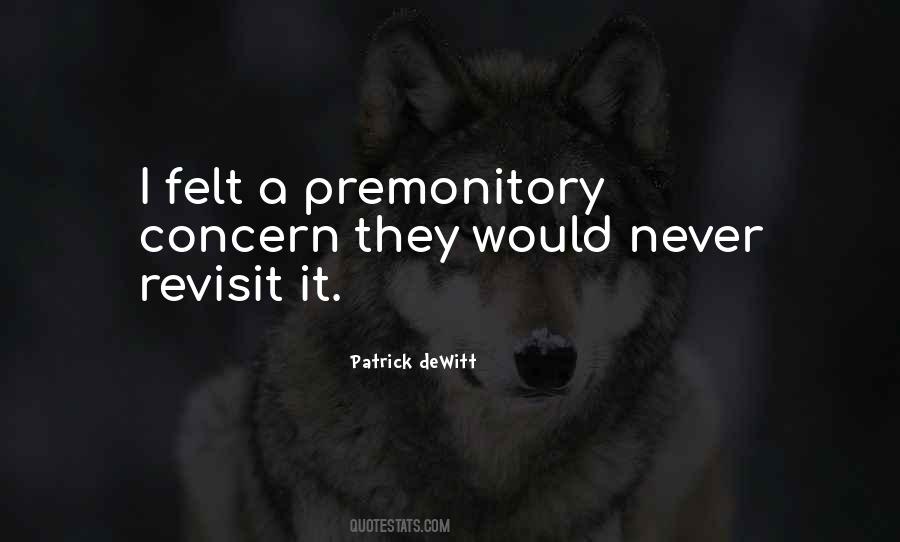 Premonitory Quotes #560551