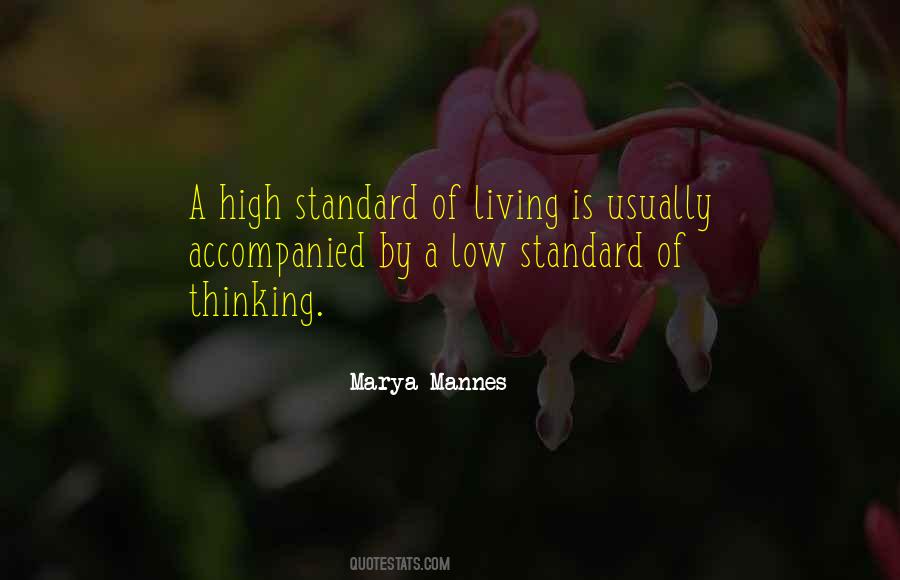 Quotes About Standards Of Living #402557