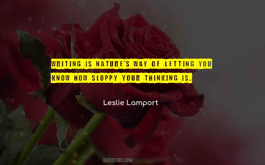 Quotes About Sloppy Writing #139578