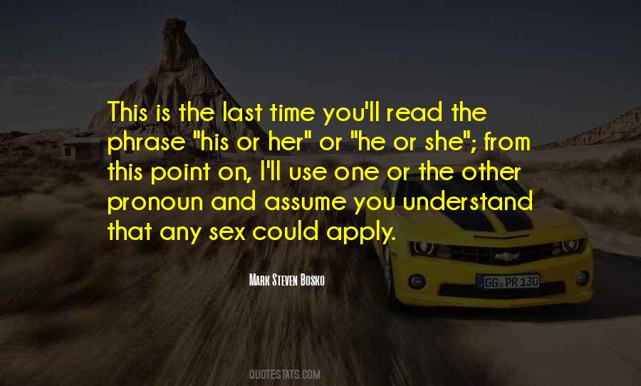 Pronoun Quotes #613404