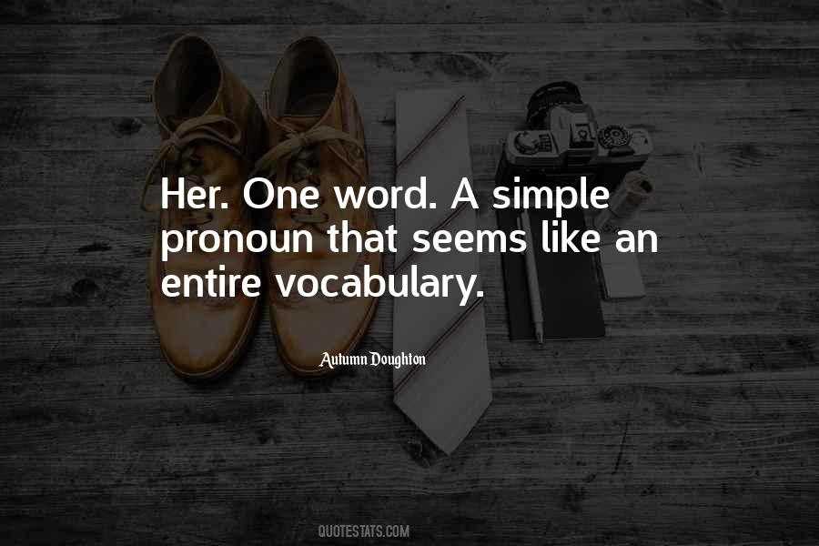Pronoun Quotes #714765