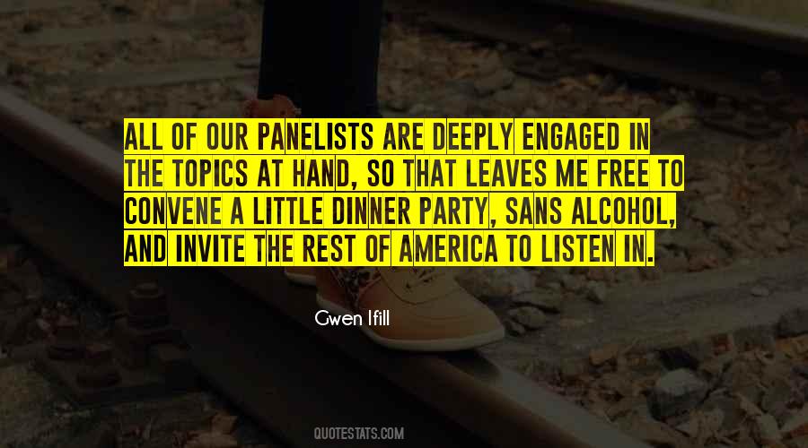 Quotes About A Dinner Party #69556