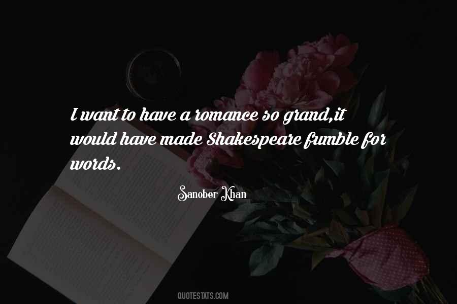 Quotes About Romance Shakespeare #1286429