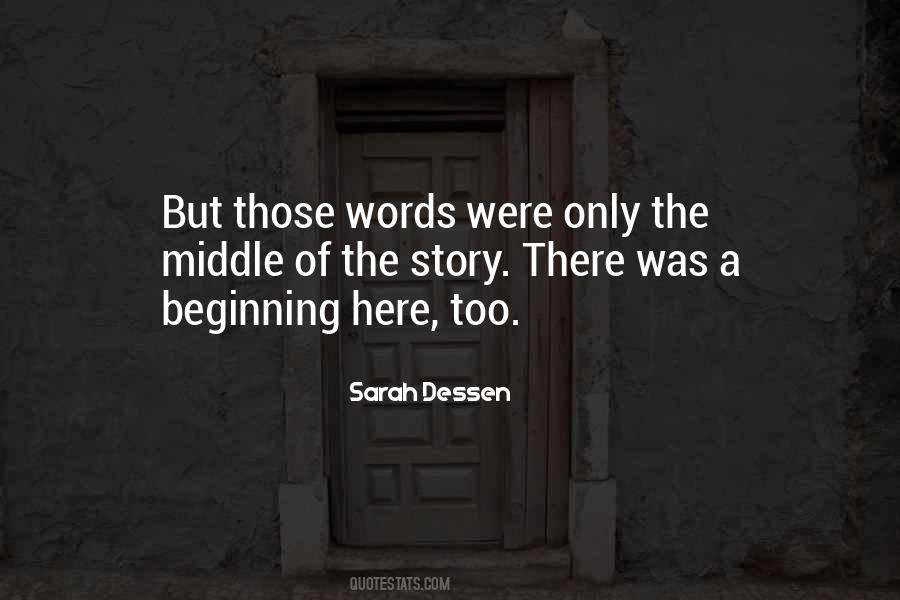 Quotes About Beginning A Story #1127509