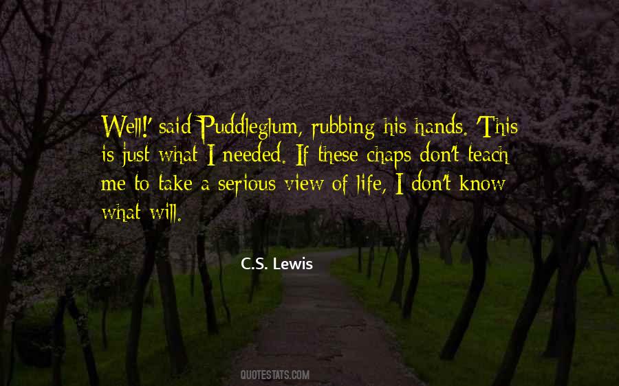 Puddleglum's Quotes #599461 Puddleglum's Quotes #599461