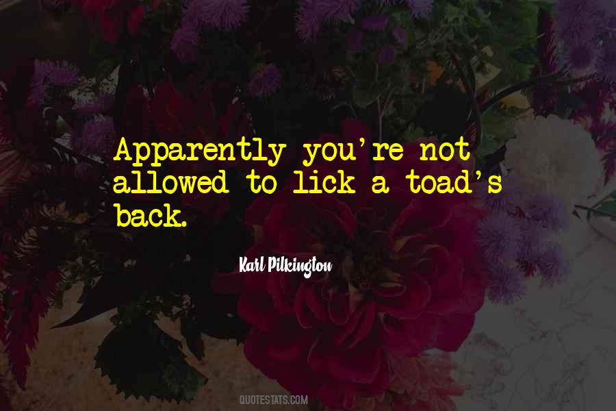 Quotes About Toads #236235