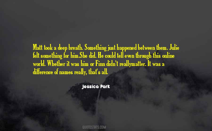 Quotes About Something Deep #193023 Quotes About Something Deep #193023