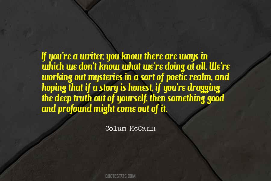 Quotes About Something Deep #385573 Quotes About Something Deep #385573