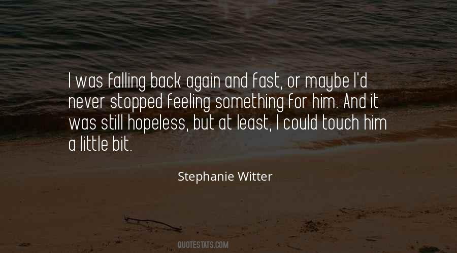 Quotes About Falling Back #777663