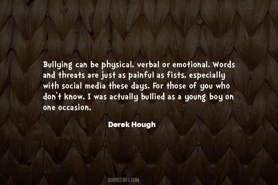 Quotes About Verbal Bullying #135268