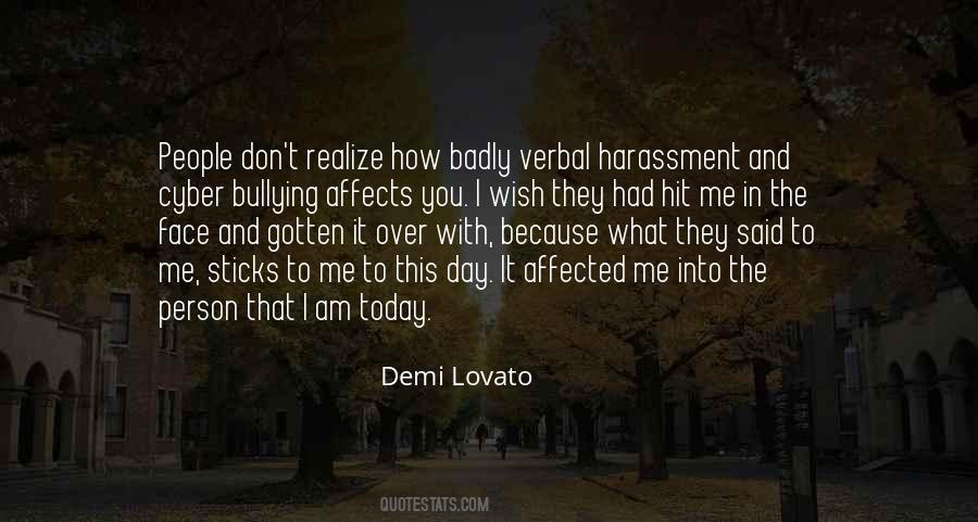 Quotes About Verbal Bullying #621946