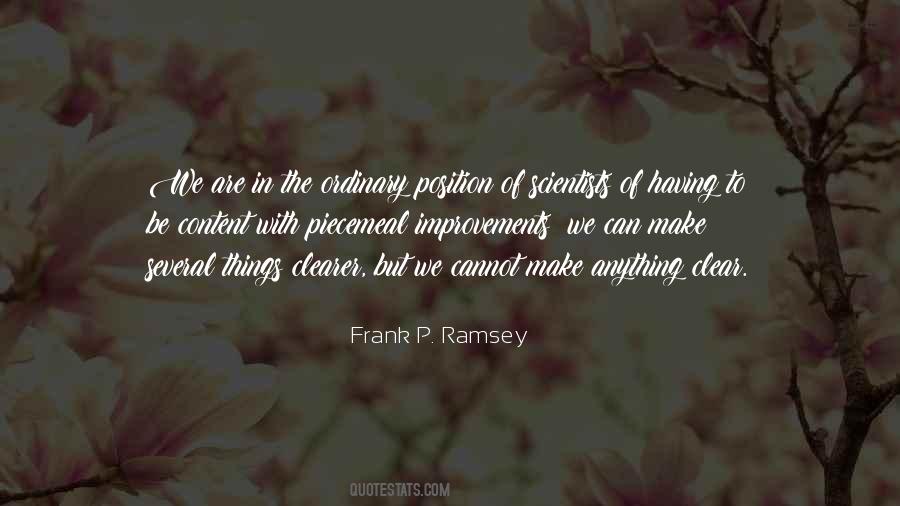Ramsey's Quotes #294352
