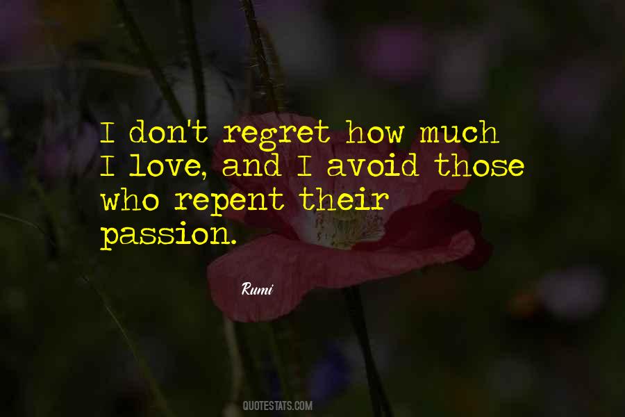 Quotes About Regret And Love #117314