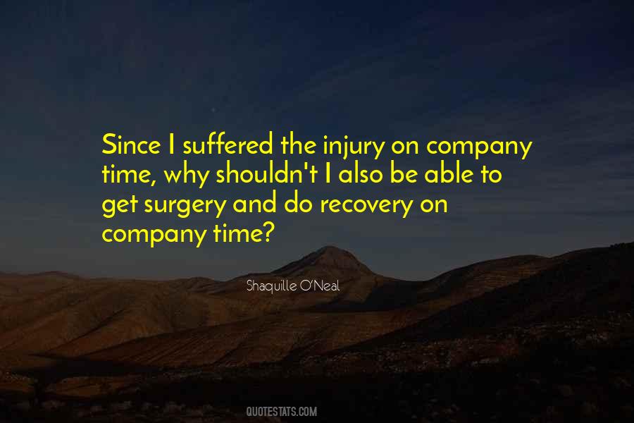 Quotes About Recovery From Injury #1834876