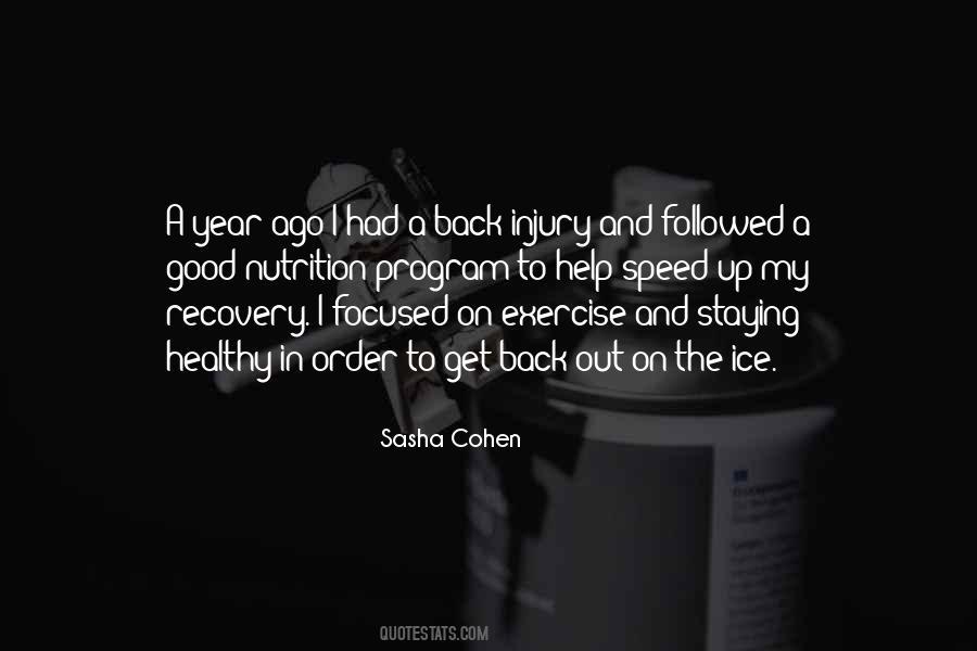 Quotes About Recovery From Injury #795609