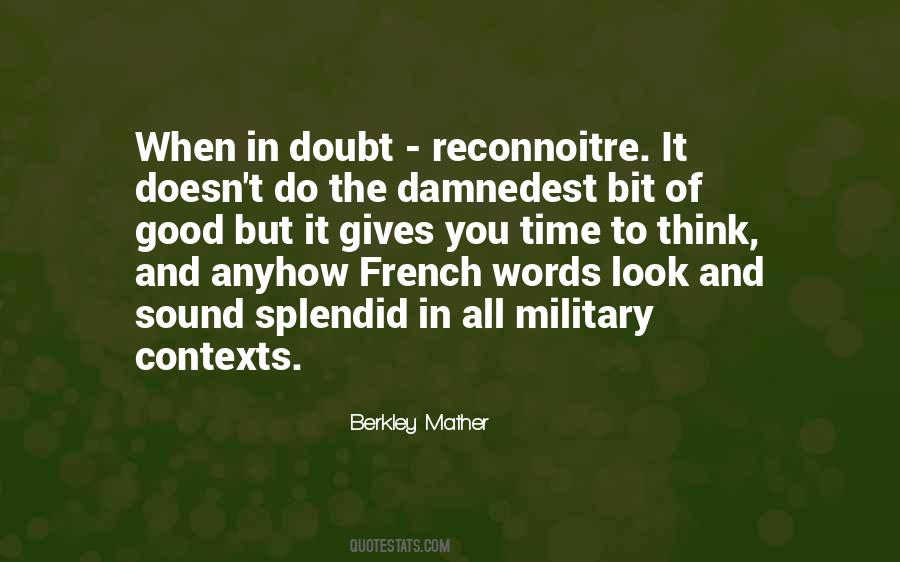 Reconnoitre Quotes #1060819