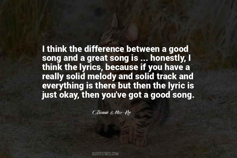 Quotes About A Good Song #705672
