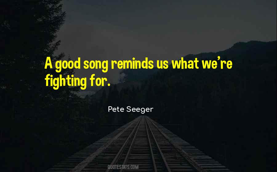 Quotes About A Good Song #997593