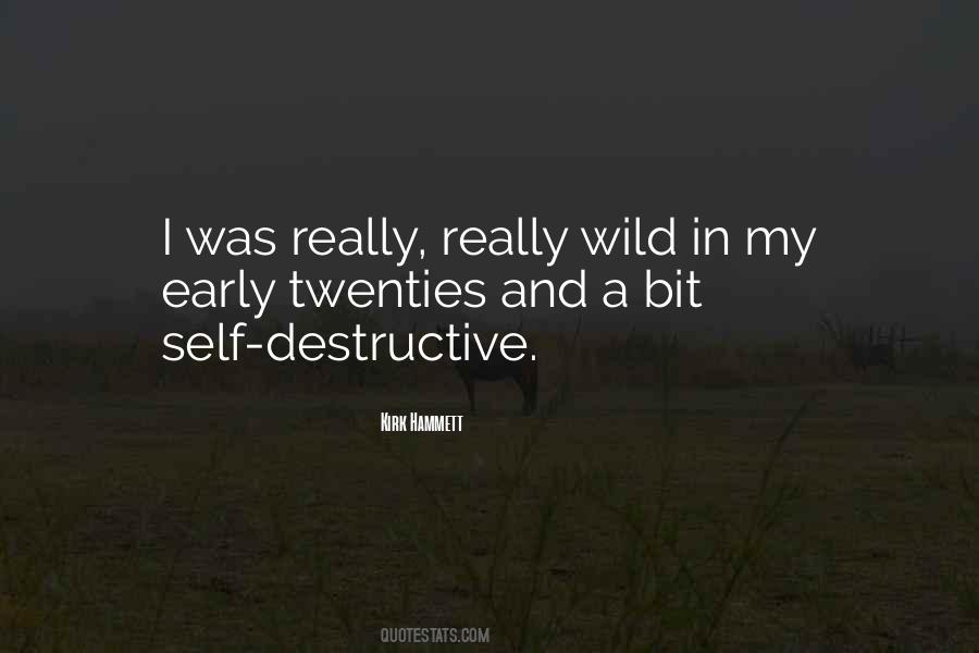 Quotes About Self Destructive #367724