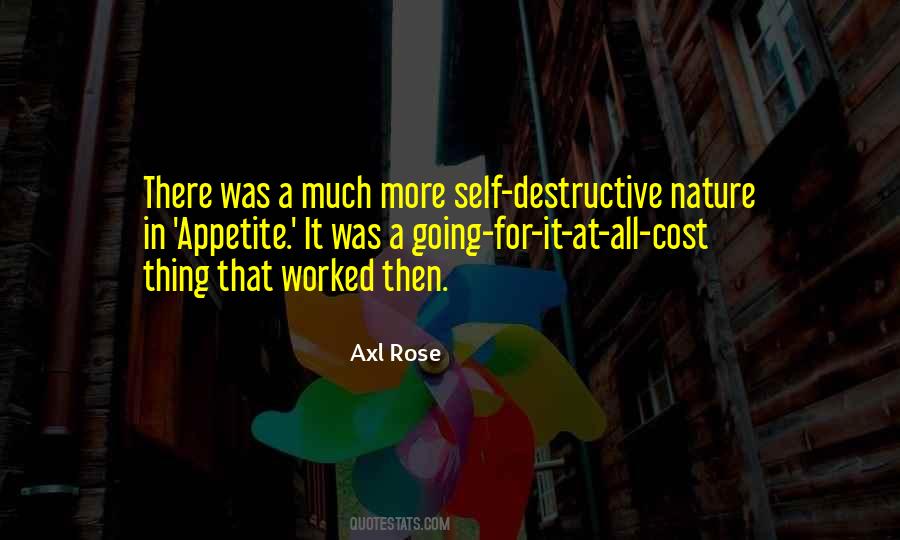 Quotes About Self Destructive #853231