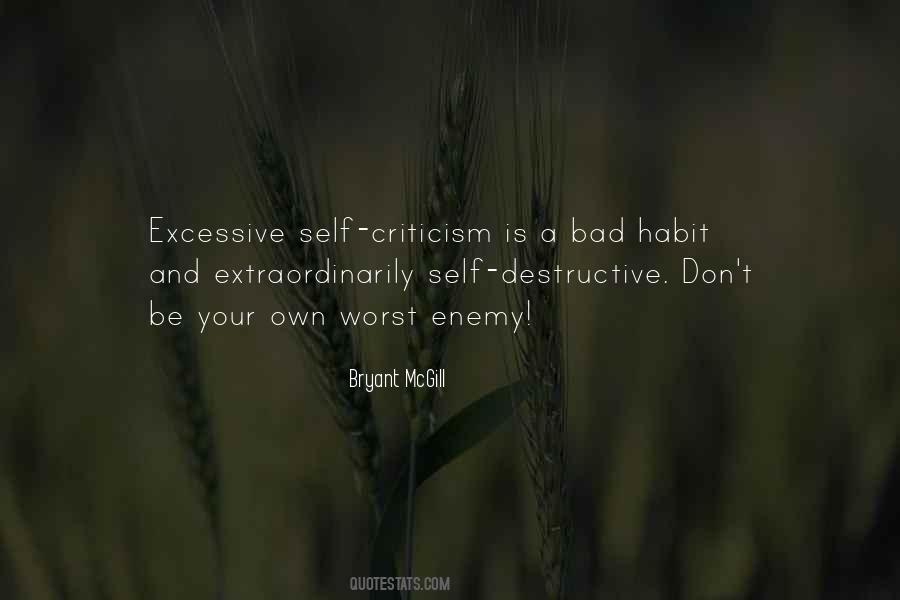Quotes About Self Destructive #867588