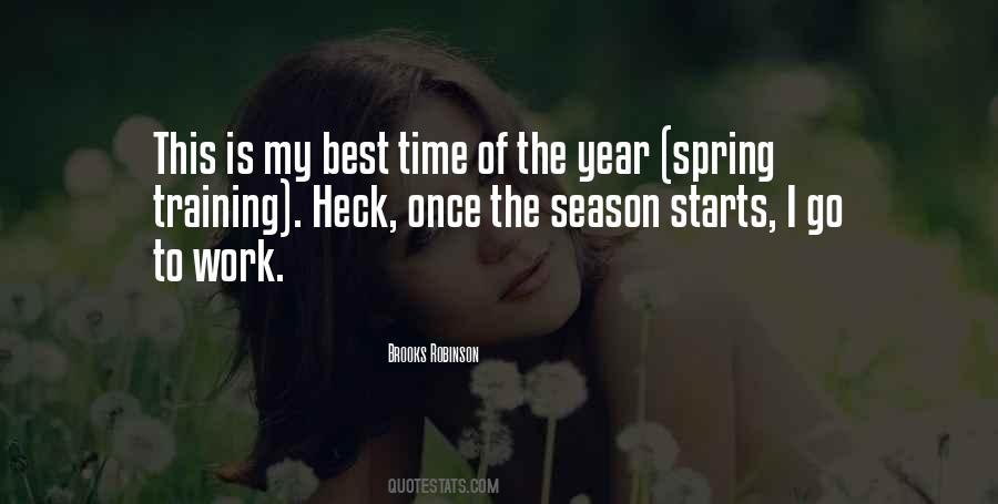Quotes About Spring Training #1176633