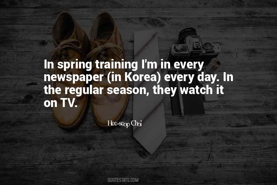 Quotes About Spring Training #1619103