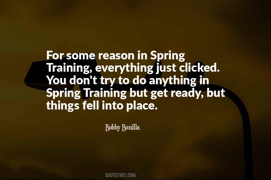 Quotes About Spring Training #1766809