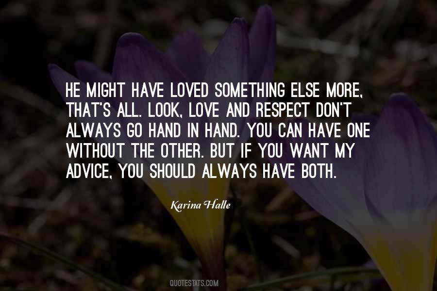 Quotes About Love Without Respect #1131235