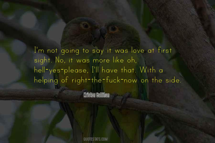 Quotes About Love At First Sight #1256592