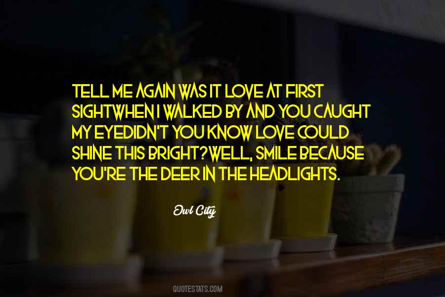 Quotes About Love At First Sight #1392920