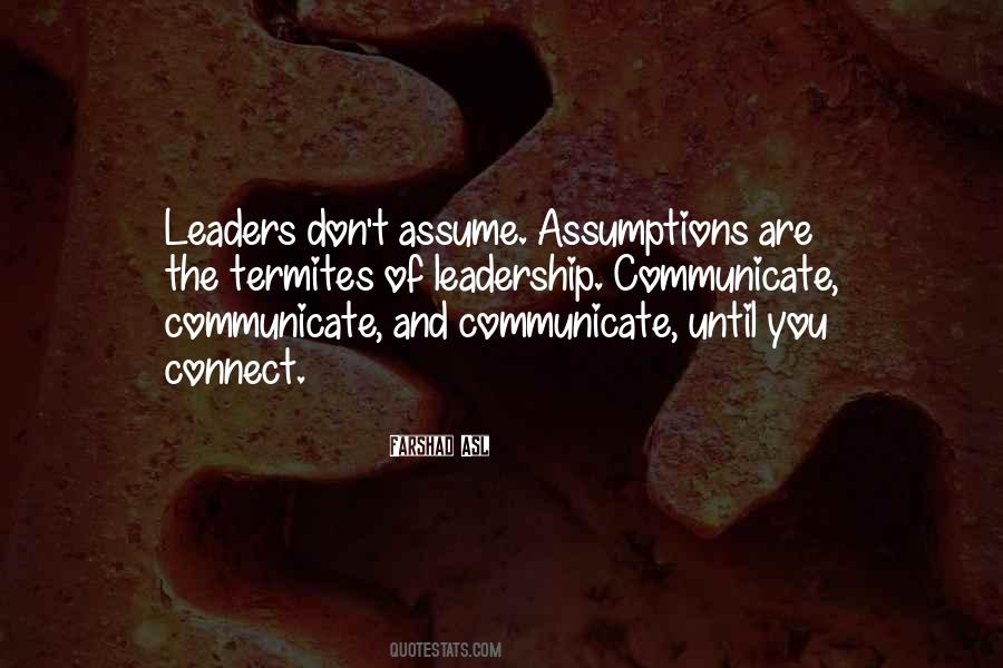 Quotes About Don't Assume #1708656