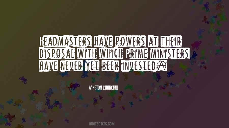 Quotes About Headmasters #309689