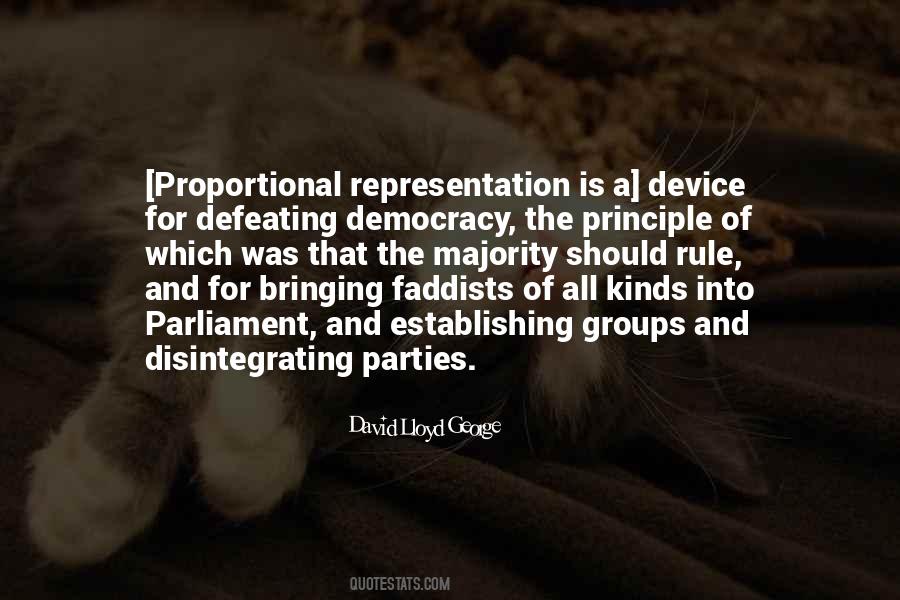 Quotes About Proportional Representation #1412815