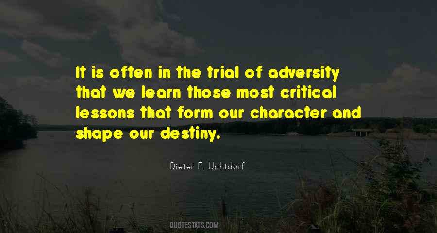 Quotes About Adversity And Character #946667