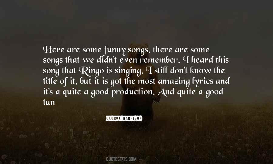 Ringo's Quotes #1878819