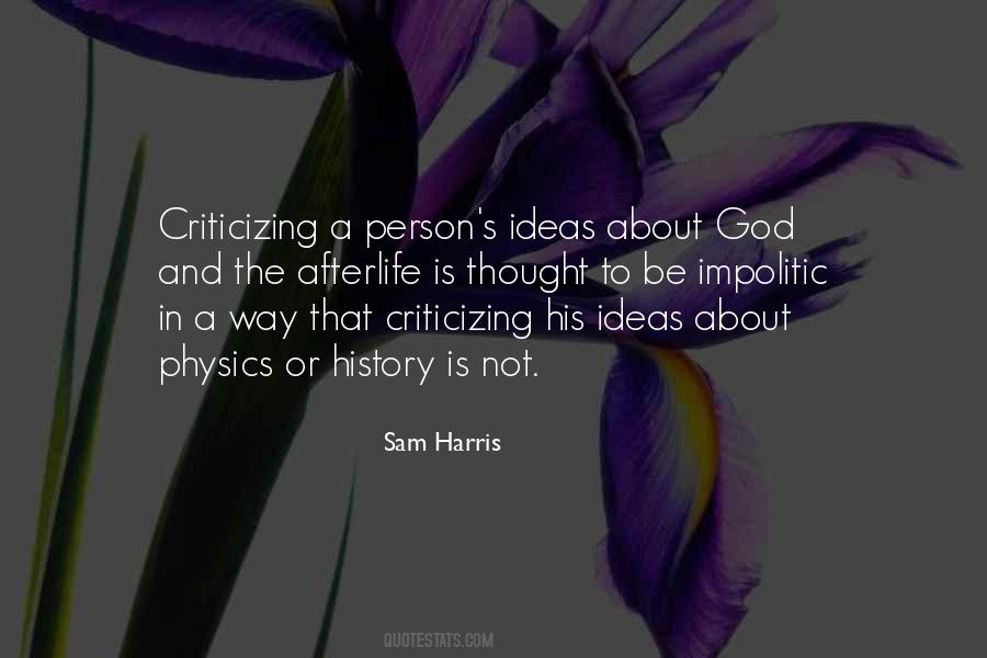 Quotes About Criticizing #1006611