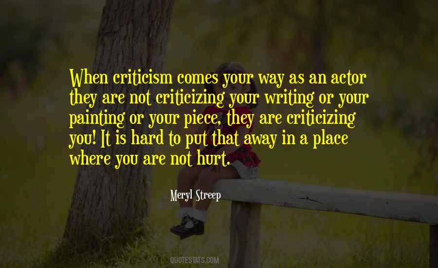 Quotes About Criticizing #1225328