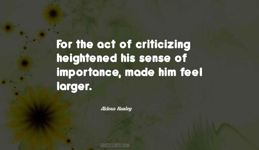 Quotes About Criticizing #1384887