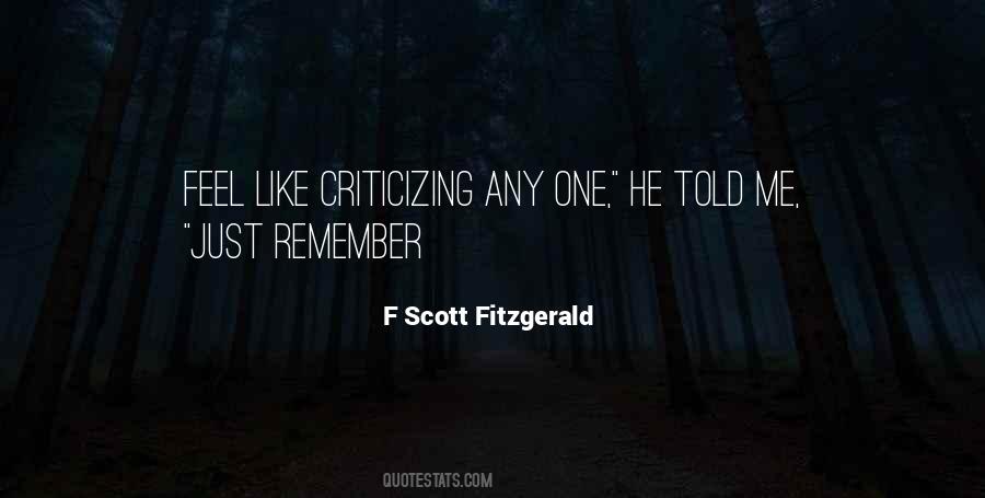 Quotes About Criticizing #998541