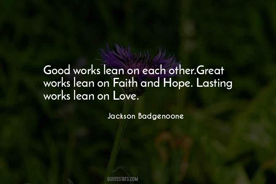 Quotes About Good Works #243141