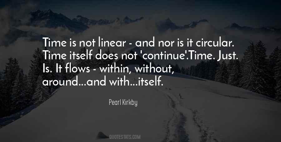 Quotes About Linear Time #807996