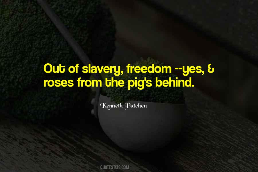 Quotes About Slavery Freedom #1455347