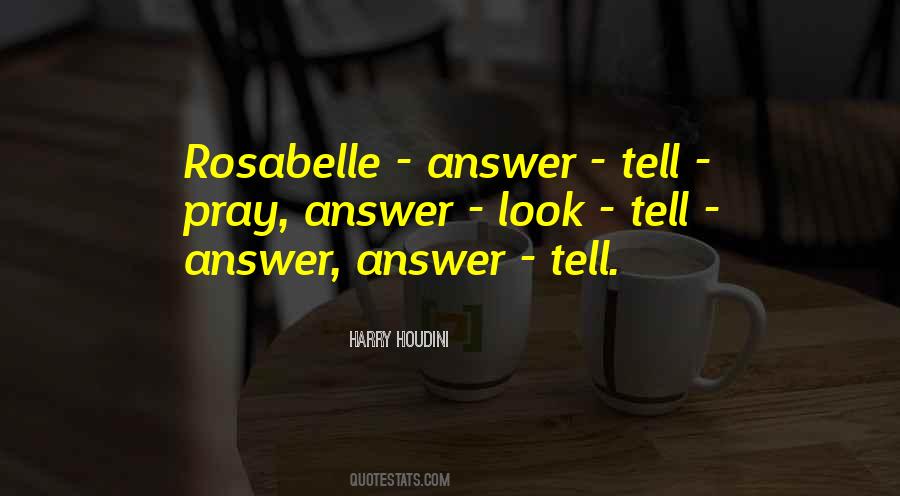 Rosabelle Quotes #187134