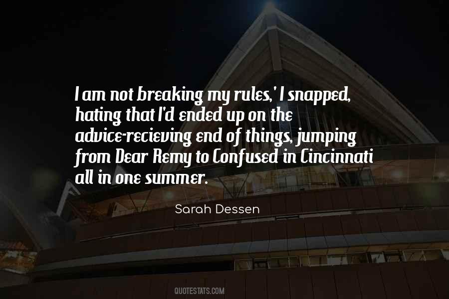 Quotes About Breaking The Rules #228580