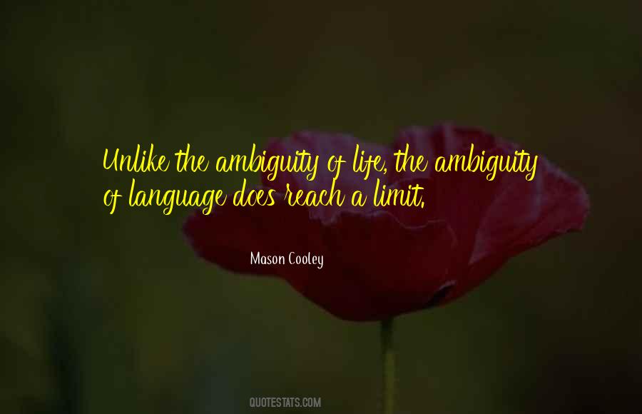 Quotes About Ambiguity #488389